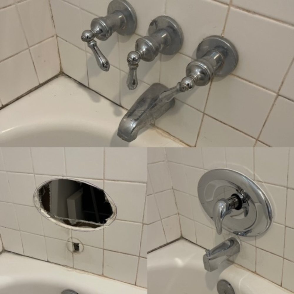 Three Handle Shower valve upgrade