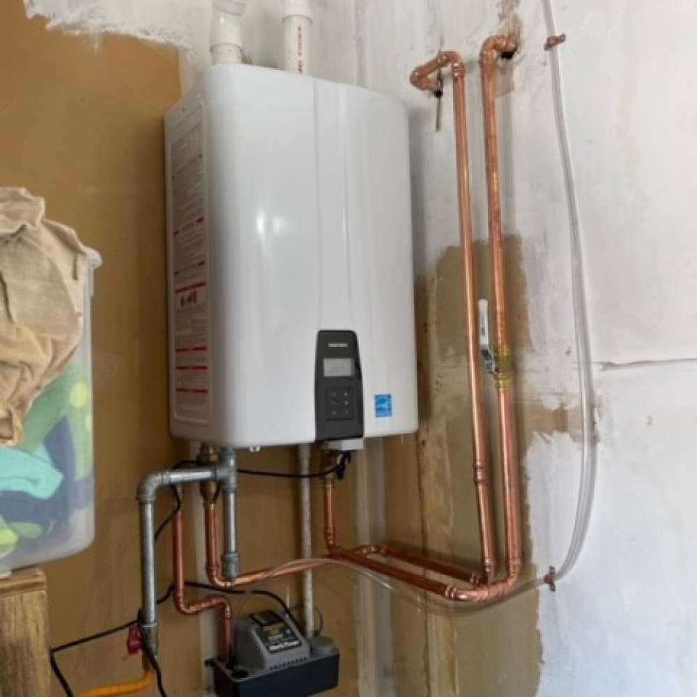 Interior Tankless Water Heater Install