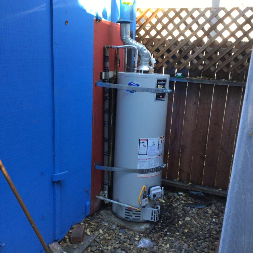 Outdoor 30 Gallon Tank Water Heater Install